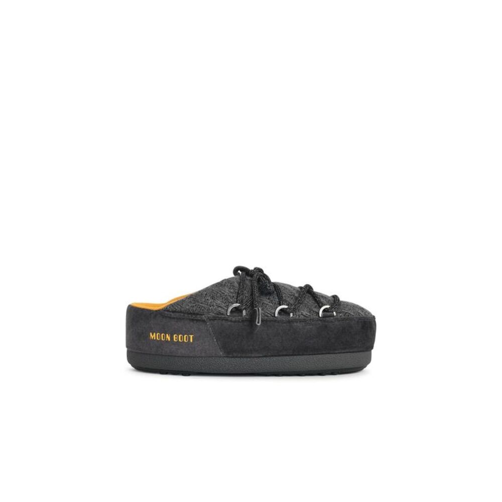 Moonboot 'Evx' Grey Wool Blend Knit Mules Women